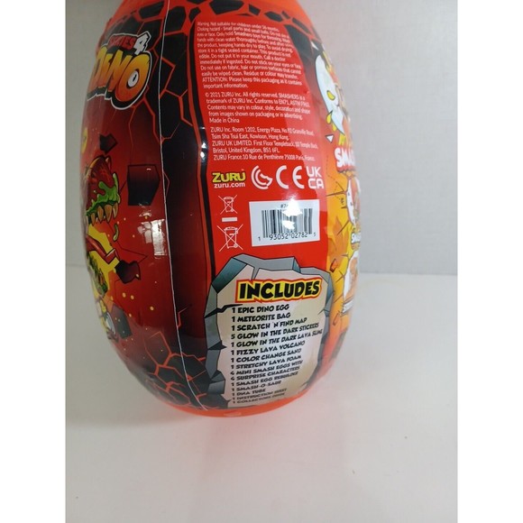Zuru Smashers Mega Light Up Dino Epic Egg Over  25 Surprises Series 4 - Picture 6 of 7